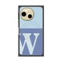 プレミアムスクエアケース with SnapMag［ オリジナル - initial two tone - W blue ］