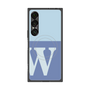 プレミアムスクエアケース with SnapMag［ オリジナル - initial two tone - W blue ］