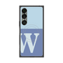 プレミアムスクエアケース with SnapMag［ オリジナル - initial two tone - W blue ］