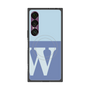 プレミアムスクエアケース with SnapMag［ オリジナル - initial two tone - W blue ］
