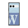 プレミアムスクエアケース with SnapMag［ オリジナル - initial two tone - W blue ］