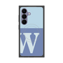 プレミアムスクエアケース with SnapMag［ オリジナル - initial two tone - W blue ］