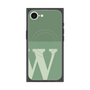プレミアムスクエアケース with SnapMag［ オリジナル - initial two tone - W green ］