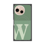 プレミアムスクエアケース with SnapMag［ オリジナル - initial two tone - W green ］