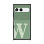 プレミアムスクエアケース with SnapMag［ オリジナル - initial two tone - W green ］