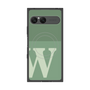 プレミアムスクエアケース with SnapMag［ オリジナル - initial two tone - W green ］