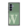 プレミアムスクエアケース with SnapMag［ オリジナル - initial two tone - W green ］