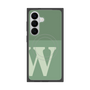 プレミアムスクエアケース with SnapMag［ オリジナル - initial two tone - W green ］