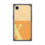 プレミアムスクエアケース with SnapMag［ オリジナル - initial two tone - X orange ］