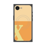 プレミアムスクエアケース with SnapMag［ オリジナル - initial two tone - X orange ］
