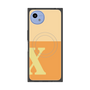 プレミアムスクエアケース with SnapMag［ オリジナル - initial two tone - X orange ］