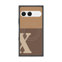 プレミアムスクエアケース with SnapMag［ オリジナル - initial two tone - X brown ］