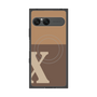 プレミアムスクエアケース with SnapMag［ オリジナル - initial two tone - X brown ］