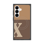 プレミアムスクエアケース with SnapMag［ オリジナル - initial two tone - X brown ］