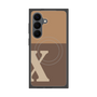 プレミアムスクエアケース with SnapMag［ オリジナル - initial two tone - X brown ］