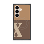 プレミアムスクエアケース with SnapMag［ オリジナル - initial two tone - X brown ］