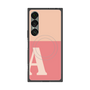プレミアムスクエアケース with SnapMag［ オリジナル - initial two tone - A pink ］