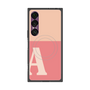 プレミアムスクエアケース with SnapMag［ オリジナル - initial two tone - A pink ］