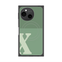 プレミアムスクエアケース with SnapMag［ オリジナル - initial two tone - X green ］