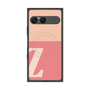 プレミアムスクエアケース with SnapMag［ オリジナル - initial two tone - Z pink ］