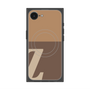 プレミアムスクエアケース with SnapMag［ オリジナル - initial two tone - Z brown ］