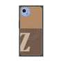 プレミアムスクエアケース with SnapMag［ オリジナル - initial two tone - Z brown ］
