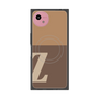プレミアムスクエアケース with SnapMag［ オリジナル - initial two tone - Z brown ］