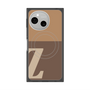 プレミアムスクエアケース with SnapMag［ オリジナル - initial two tone - Z brown ］