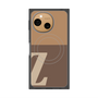 プレミアムスクエアケース with SnapMag［ オリジナル - initial two tone - Z brown ］