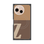 プレミアムスクエアケース with SnapMag［ オリジナル - initial two tone - Z brown ］