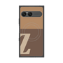 プレミアムスクエアケース with SnapMag［ オリジナル - initial two tone - Z brown ］