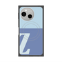プレミアムスクエアケース with SnapMag［ オリジナル - initial two tone - Z blue ］