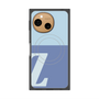 プレミアムスクエアケース with SnapMag［ オリジナル - initial two tone - Z blue ］