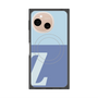 プレミアムスクエアケース with SnapMag［ オリジナル - initial two tone - Z blue ］