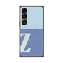 プレミアムスクエアケース with SnapMag［ オリジナル - initial two tone - Z blue ］