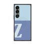 プレミアムスクエアケース with SnapMag［ オリジナル - initial two tone - Z blue ］