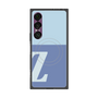 プレミアムスクエアケース with SnapMag［ オリジナル - initial two tone - Z blue ］