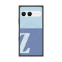 プレミアムスクエアケース with SnapMag［ オリジナル - initial two tone - Z blue ］