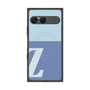 プレミアムスクエアケース with SnapMag［ オリジナル - initial two tone - Z blue ］