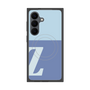 プレミアムスクエアケース with SnapMag［ オリジナル - initial two tone - Z blue ］