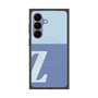 プレミアムスクエアケース with SnapMag［ オリジナル - initial two tone - Z blue ］