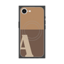 プレミアムスクエアケース with SnapMag［ オリジナル - initial two tone - A brown ］