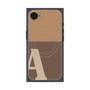プレミアムスクエアケース with SnapMag［ オリジナル - initial two tone - A brown ］