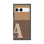 プレミアムスクエアケース with SnapMag［ オリジナル - initial two tone - A brown ］
