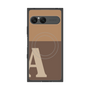 プレミアムスクエアケース with SnapMag［ オリジナル - initial two tone - A brown ］