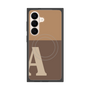 プレミアムスクエアケース with SnapMag［ オリジナル - initial two tone - A brown ］
