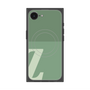 プレミアムスクエアケース with SnapMag［ オリジナル - initial two tone - Z green ］