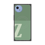 プレミアムスクエアケース with SnapMag［ オリジナル - initial two tone - Z green ］