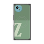 プレミアムスクエアケース with SnapMag［ オリジナル - initial two tone - Z green ］