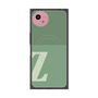 プレミアムスクエアケース with SnapMag［ オリジナル - initial two tone - Z green ］